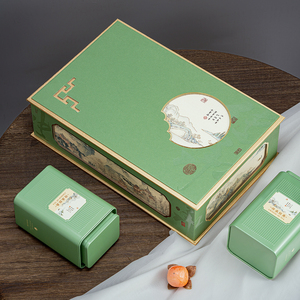 新款绿茶礼盒空盒都匀毛尖黄山毛峰明前龙井官方旗舰店茶叶包装盒