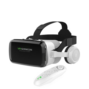 新蓝牙VR眼镜千幻VRSHINECON G04BS耳机版手机3DVR头盔虚拟现实品