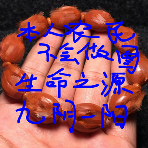 橄榄核手串橄榄核女阴生命之源九阴一阳核雕手串升值加薪文玩