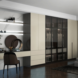 华夫人衣柜家用卧室现代简约轻奢全屋定制走入式衣帽间家具整体