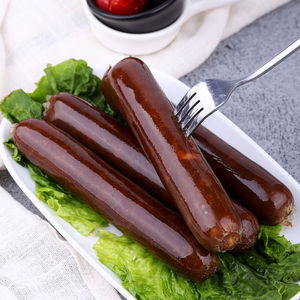 黑鸭风味烤肠香肠手抓饼烤香肠火腿肠包邮50根麻辣1900g热狗肠
