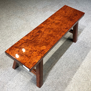 长条凳子实木长板凳大板餐桌奥坎巴花黄花梨椅子红木原木中式家用