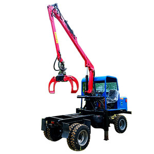 随车抓木机抓木器可旋转抓木材竹子甘蔗等适用于自卸车拖拉机平板