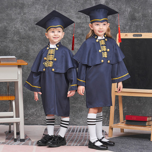 。幼儿园学士服儿童博士服套装拍照礼服早教班毕业季服装男女毕业