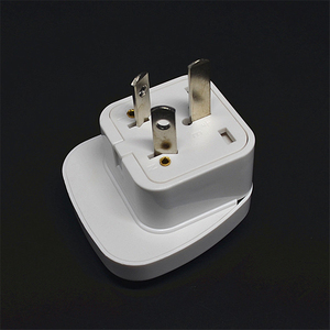 新品器外电国国内k使用插标三脚国头转换器转换插座转二脚斜扁三