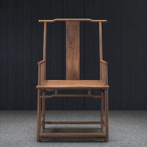 新中式北方榆木主人椅高背椅子茶椅老榆木官帽椅太师椅茶椅泡茶椅