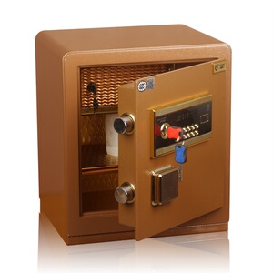 盾威3c认保险箱家用办公保险柜双报警fdx-ha/d-42摩卡金
