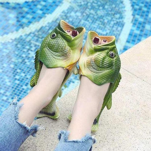 恶搞拖鞋鱼拖鞋新款沙雕搞怪搞笑创g意防滑女生男生咸鱼潮流凉拖