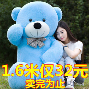 毛绒玩具布娃娃泰迪熊1.6米2米抱抱熊大号熊女生情人节日礼物公仔