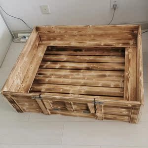 实木狗产床木质宠物狗床包邮产箱可爱塑料法斗屋笼陆龟狗狗幼崽窝