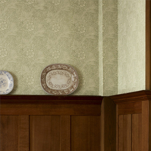 北欧现代简约叶子墙纸卧室客厅壁纸欧式复古轻奢装饰背景墙墙布