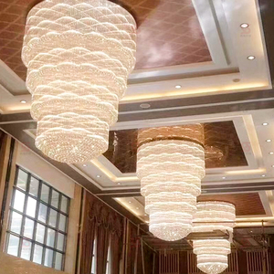 宴会厅水晶灯大型展厅会议厅灯具定制非标工程吸顶灯酒店大堂灯饰