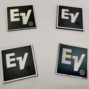 EV专业舞台音响线阵音箱商标黑色磨砂标牌铝铭牌音响装饰标贴logo