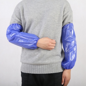 pvc防水套袖紧口防油工业防污护袖水产捕鱼杀鱼耐磨厨房加厚长套