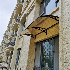 铝合金雨棚窗户无声雨搭户外防雨阳台挡雨家用屋檐弧形遮阳棚定制