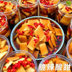 萝卜皮酸辣开胃农家自制湖南特产小吃正宗酱香爽口脆辣腌萝卜条
