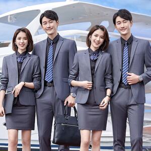 报喜鸟男女职业西装外套色纺套装双扣西服银行商务公司秋冬正装工