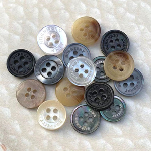 b家巴宝莉博柏利burberry衬衣纽扣衬衫杏灰色真贝壳钮扣polo衫扣