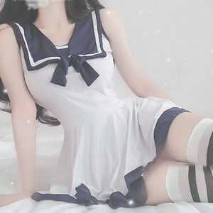 日系性感青春校园可爱萝莉jk超短连衣裙新款二次元角色扮演制服装
