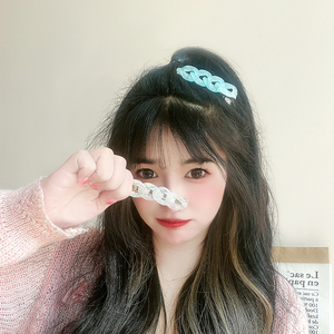 夹子头饰精致小边夹女侧边韩国发夹发卡气质彩色一字夹短发高级感