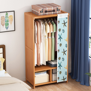 布帘衣柜家用卧室简易组装收纳柜出租房用经济型结实耐用房间柜子