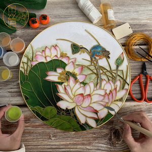 0065人付款淘宝景泰蓝掐丝珐琅画金丝彩沙画diy儿童手工制作材料彩沙