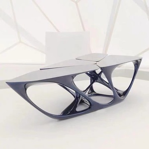 mesa table设计师创意玻璃钢异性形茶几多边形镂空茶几现代茶几