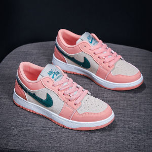 迈耐克斯文女鞋新款低帮樱花粉小白鞋aj1空军一号平底休闲运动鞋