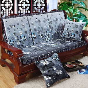 凉椅坐垫带靠背实木沙发垫单人防滑加厚海绵座垫老式椅靠垫春秋椅