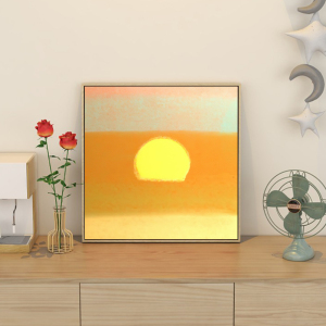 安迪沃霍尔黄昏日落日出装饰画小众艺术壁画沙发墙摆画治愈系挂画