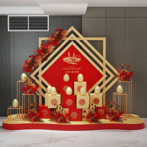 售楼处砸金蛋台dp点装饰4s店活动布置地产氛围成交礼品区美陈堆头