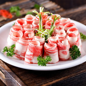 东来顺国产厚切肥牛肉卷/肉片500g内蒙古谷饲牛肉食材牛肉卷火锅