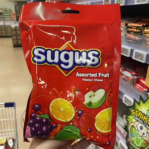 澳门代购 进口香港版SUGUS瑞士糖杂果味袋装175G 童年回忆年货