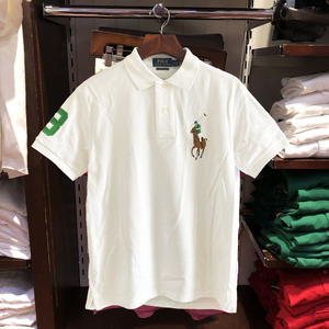 拉夫劳伦ralph lauren男士短袖polo衫保罗大马彩标经典翻领t恤夏