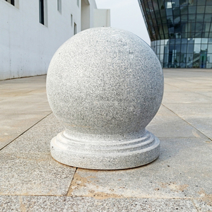路障阻挡车石球大理石圆球天然花岗岩柱子护路盾止车石墩子石头球