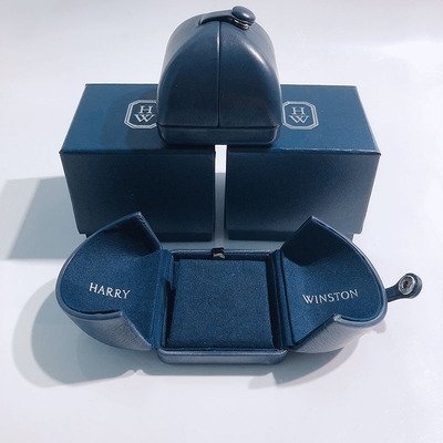 hw戒指对戒盒项链盒harry winston钻戒盒海瑞温斯顿首饰包装盒子
