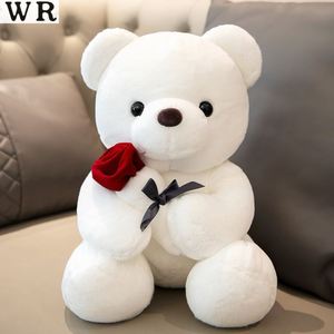 泰迪熊公仔毛绒玩具抱枕生日礼物可爱玫瑰抱花熊布娃娃小熊玩偶熊