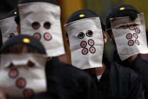 麻匪面具 让子弹飞面具头套1到9筒创意搞笑年会活动派对用九筒面