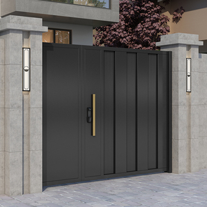 定制铝艺庭院子母门不锈钢别墅庭院大门农村铁艺大门小区花园小门