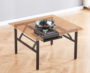 卡磁炉卡式炉专用桌户外便携折叠桌夜市摆摊火锅串串香洋芋烙锅桌