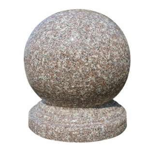 石l墩子户外大理石石头球阻车石球路障校园挡车石广场花岗岩圆形r