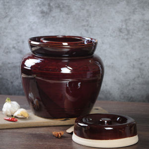 四川泡菜坛子家用土陶瓷酸腌咸菜罐老式加厚的大小号坛密封带盖子