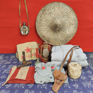 红色文化革命老物件摆件马灯行军被冲锋号复古装饰品红军纪念道具