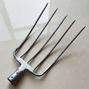 叉子农用五股叉全钢实心钢叉农用工具g草叉i粪叉秸杆叉翻地家用户