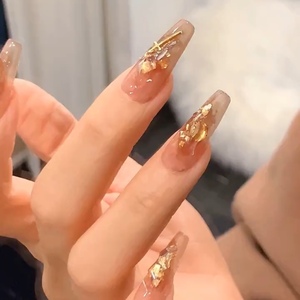 yoyo泉州美甲纯手工制作美甲贴片甲片中长款可拆卸高端日式穿戴甲