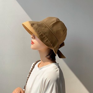 适合短发的遮阳帽子女凉帽蝴蝶结渔夫帽百搭日系遮脸盆帽夏天防晒
