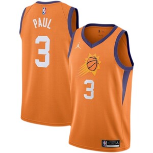 太阳3号cp3 保罗球衣 1号paul布克森城市篮球服 男子运动背心sw