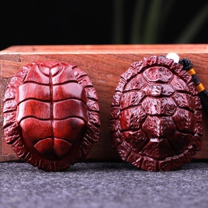 艺铭仙苑小叶紫檀木雕龟背富甲天下随身男文玩把件龟甲乌龟壳挂件