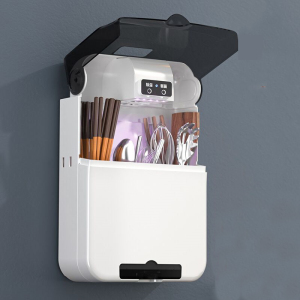 智能筷子篓消毒机筷笼烘干器厨房用品家用收纳盒免打孔筷筒壁挂式