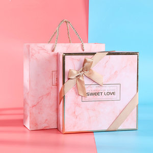 ins粉色大理石礼盒